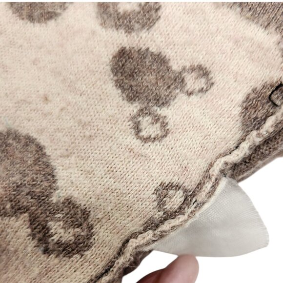 Vintage Gucci Womens Grey Turtleneck Sweater With White Pattern & Chain Detail - Picture 8 of 8